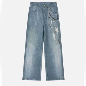 Elfric Eden Chains print jeans